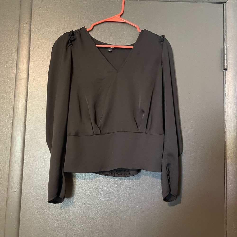 Express black long sleeve top